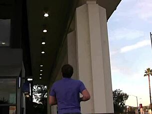 hot brunette esperanza diaz masturbates with a wand on the bed, fingering herself.