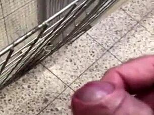 Piss and mini wank at diy store 🚽