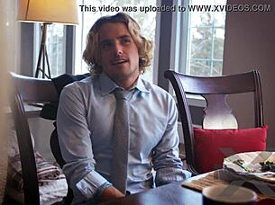 Blindfolded divorce party with creampie and 3some!