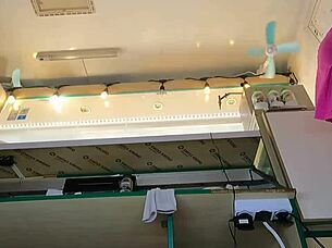 Super Sexy Slim Chick in Thongs and Braless!