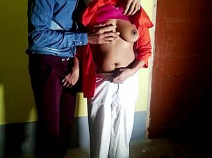 Horny Schoolgirl Boldly Fucks Security Guard For Exam Paper In Intense Quickie Session