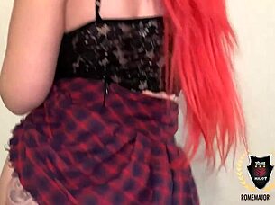 Rome major cums on taylor nicole's face, she loves bbc like that