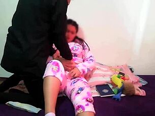 my stepsister always masturbates, wants to suck my cock