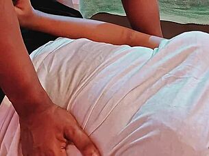 Chubby Indonesian Maid Gets Creampied in Missionary