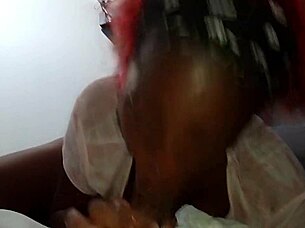 A hot sloppy head sextape with big tits and cum for stepdad