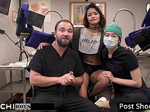 Human Guinea Pig Gets Mandatory Hitachi Orgasms From Nurse - Channy Crossfire