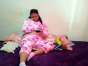 my stepsister always masturbates, wants to suck my cock