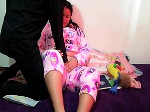 my stepsister always masturbates, wants to suck my cock