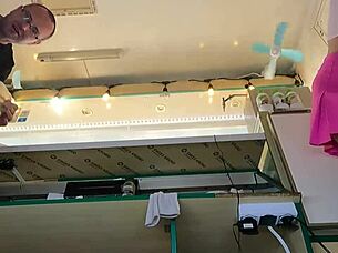 Super Sexy Slim Chick in Thongs and Braless!