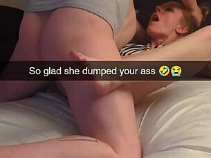 First Tinder date fucked by ex's best friend on Snapchat - college MILF Richelle Rose dominated with huge cock