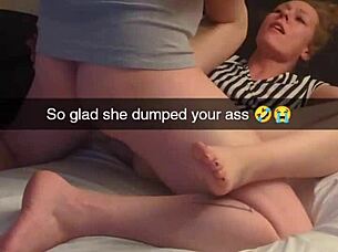 First Tinder date fucked by ex's best friend on Snapchat - college MILF Richelle Rose dominated with huge cock