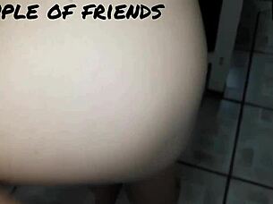 blonde babe blows and rides hidden kitchen 😈