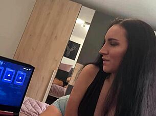 lust goddess cosplay, blowjob and riding in game