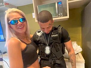 The uniformed police fucked me and Mii Angel hard.