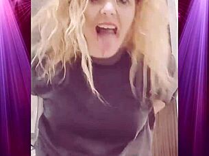 girlfriend shakes booty in boyfriend's clothes for domination