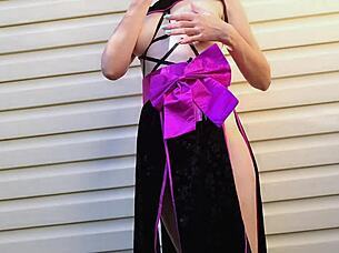 ホットな日本の義妹が屋外で指マン