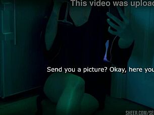 Mrs. Lazinski, the European teacher, receives an award from the couple