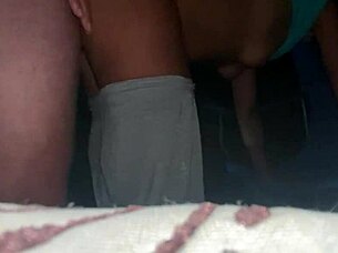 Wife sucking and fucking in public