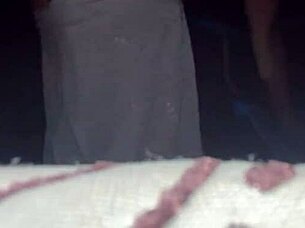 Wife sucking and fucking in public