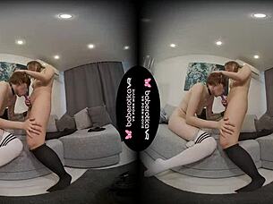 Teen Amanda MAKES LOVE with Mary again in VR solo scene