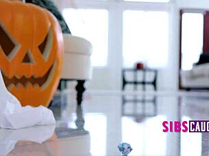 Step-Sis Slutfest Halloween Fuckfest - Emotions Run High