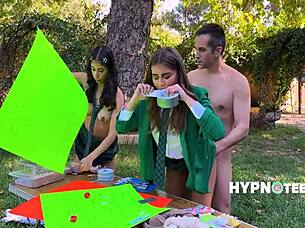 Bookworm students in uniform give best blowjobs during freeuse sessions. 📚😉