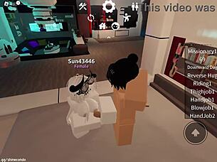 why fuck that horny bitch roughly while riding on roblox?