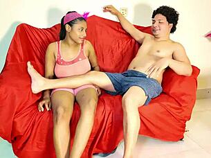 we're a desi couple enjoying romantic homemade sex