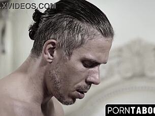 teen 18+ babysitter in deep penetration action