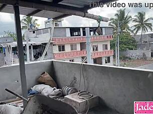 Horny couple fucks on construction site. Better than indoors?