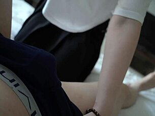 Co worker gives deepthroat in morning pov