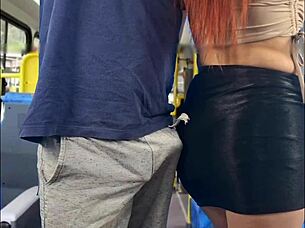 Student fucked by stranger on the bus.