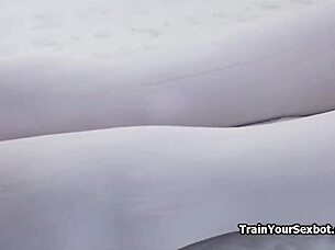 Female Bot Tag Teamed by Curious Couple