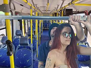 Student fucked by stranger on the bus.