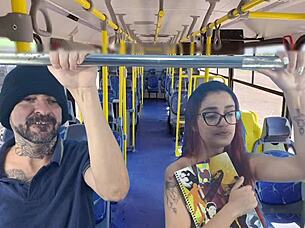 Student fucked by stranger on the bus.