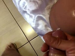 did you eat the blonde's pussy with sex toy?