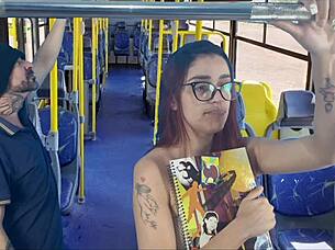 Student fucked by stranger on the bus.