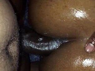 Look At That Pretty Oiled Black Ass Getting Fucked!