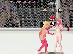 Princess Vivian Fights Paris in Street Catfight Wrestling