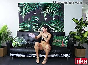 Petite Colombian amateur with huge ass in casting interview