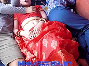 Indian step mom TEACHES step son in roleplay with step dad