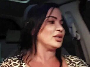 App driver makes me happy on rides with big tits and fitness