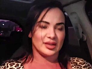 App driver makes me happy on rides with big tits and fitness