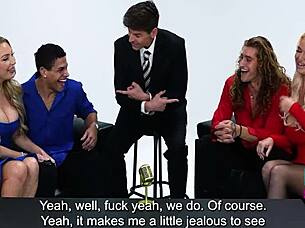 Watch These Blonde MILFs Swap Fucking in a Taboo 4some Group on Air.