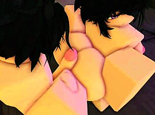 intensely teaching her ass to take a big white cock in roblox