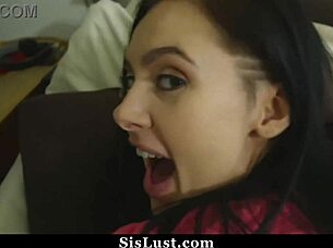 Big stepbrother amazed by stepsister's anal technique