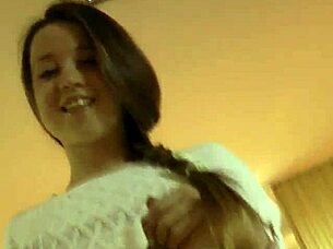 Dicksucking Teen Rides British Old Man's Cock!