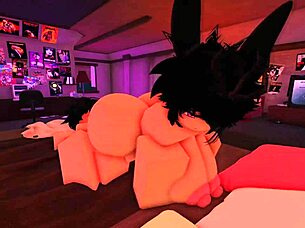 intensely teaching her ass to take a big white cock in roblox