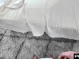 kimmy kimm oils up and massages big cock