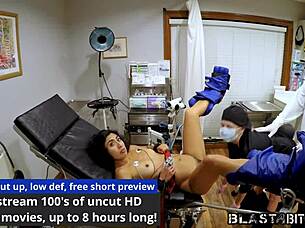 Jasmine Rose moans as her bush gets blasted in doggystyle.